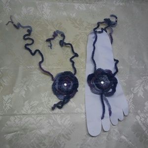 Handmade crochet feet and hand accessories
